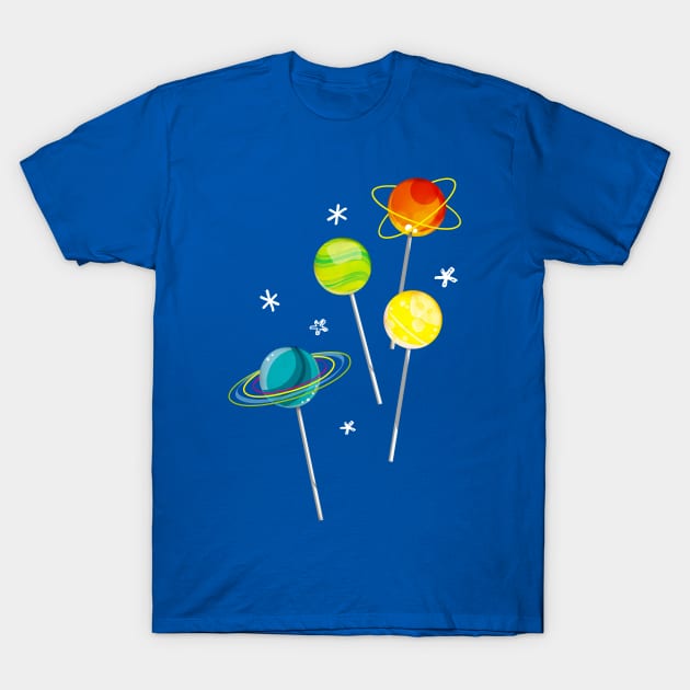 Candy Planets T-Shirt by masslos